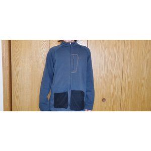 Columbia Omni Shield Full Zip Fleece  Gray With Brown Accents Mens Size L